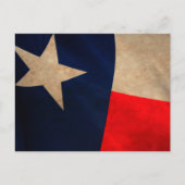 Vintage Texas Vlag Briefkaart (Voorkant)