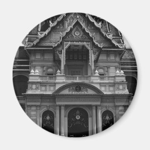 Vintage Thailand Bangkok De Chakri Groep Canvas P Magneet