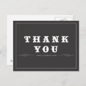 Vintage Thank You Postcard Briefkaart (Voorkant / Achterkant)