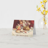 Vintage Thanksgiving 1907 - Rest Turkije Kaart (Gele Bloem)