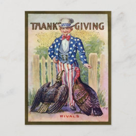 Vintage Thanksgiving Briefkaart