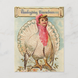 Vintage Thanksgiving Briefkaart