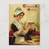 Vintage Thanksgiving Briefkaart (Voorkant)
