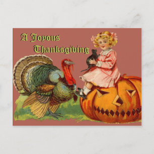Vintage Thanksgiving Briefkaart