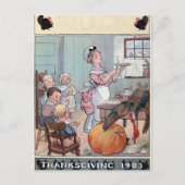 Vintage Thanksgiving Briefkaart (Voorkant)