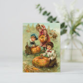 Vintage Thanksgiving Briefkaart (Staand voorkant)
