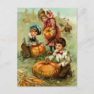 Vintage Thanksgiving Briefkaart