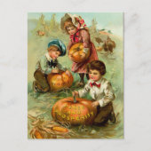 Vintage Thanksgiving Briefkaart (Voorkant)