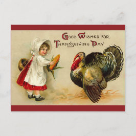Vintage Thanksgiving Briefkaart