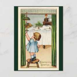 Vintage Thanksgiving Briefkaart