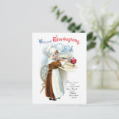 Vintage Thanksgiving Briefkaart (Staand voorkant)