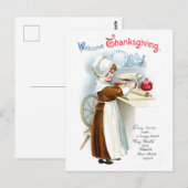 Vintage Thanksgiving Briefkaart (Voorkant / Achterkant)