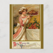 Vintage Thanksgiving Briefkaart (Voorkant)