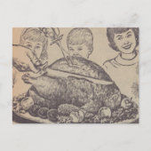 Vintage Thanksgiving Briefkaart (Voorkant)