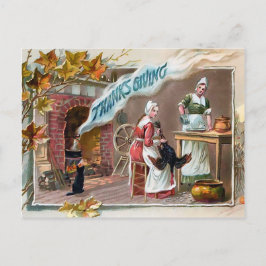 Vintage Thanksgiving Briefkaart