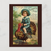 Vintage Thanksgiving Briefkaart (Voorkant)