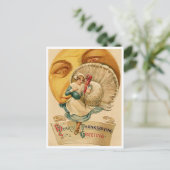 Vintage Thanksgiving Briefkaart (Staand voorkant)