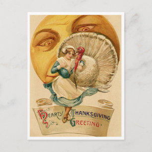 Vintage Thanksgiving Briefkaart