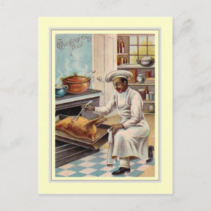 Vintage Thanksgiving Feestdagenkaart