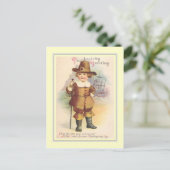 Vintage Thanksgiving Feestdagenkaart (Staand voorkant)