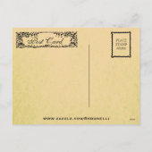 Vintage Thanksgiving Turkije en het Briefkaart van (Achterkant)