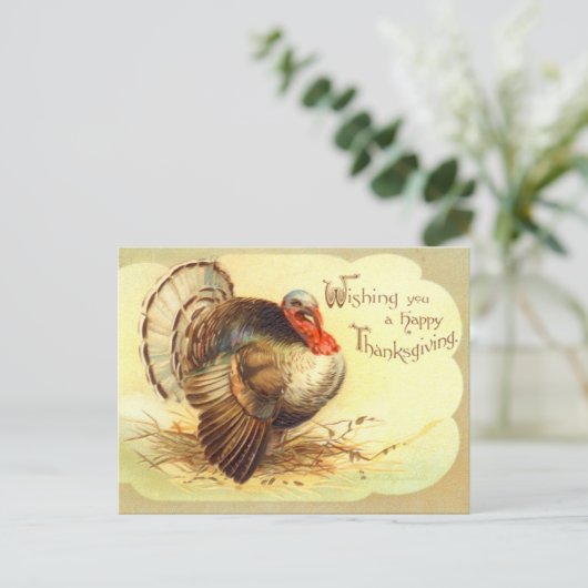 vintage Thanksgiving Vakantiecentrum Briefkaart (Staand voorkant)