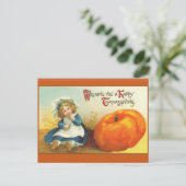 Vintage Thanksgiving Wenskaarten Feestdagenkaart (Staand voorkant)
