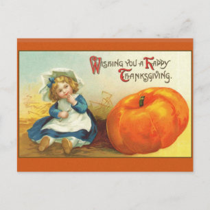 Vintage Thanksgiving Wenskaarten Feestdagenkaart