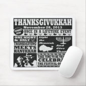 Vintage Thanksgivukkah Muismat (Met muis)