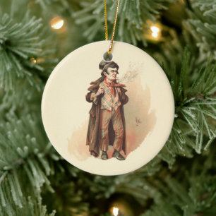 Vintage The Artful Dodger Oliver Twist Keramisch Ornament