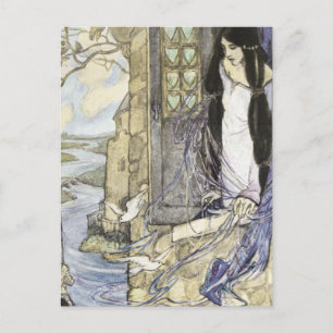 Vintage - The Lady of Shalott, Briefkaart