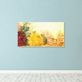 Vintage "The Study of Chrysanthemums" Canvas Afdruk (Insitu (Houten vloer))