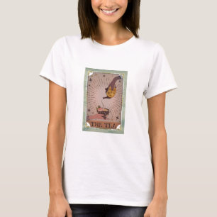 Vintage The Tea Tarot Hekserij Ketel & Theekopje K T-shirt