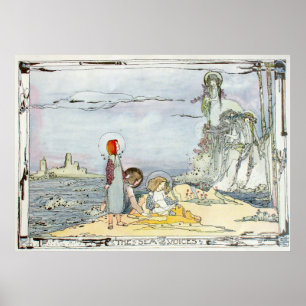 Vintage "The Zee Voices" van Jessie M. King Poster