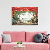 VINTAGE THEATRE BACKDROP BALLET GISELLE CANVAS AFDRUK (Insitu (Woonkamer))