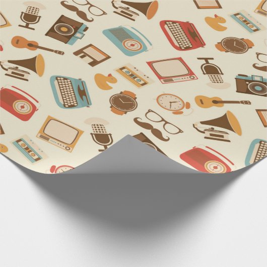 Vintage Themed Cadeaupapier (Hoek)