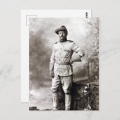 Vintage Theodore Roosevelt Rough Riders Briefkaart (Voorkant / Achterkant)