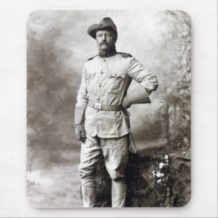 Vintage Theodore Roosevelt Rough Riders Muismat