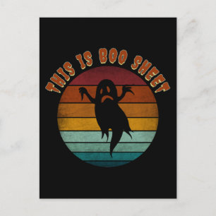Vintage This Is Boo Sheet Halloween Geest Briefkaart