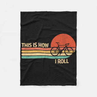 Vintage This Is How I Roll Fiets Mountainbiken Fleece Deken