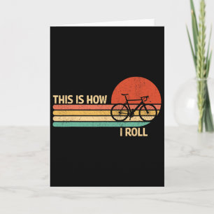 Vintage This Is How I Roll Fiets Mountainbiken Kaart