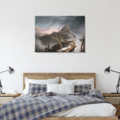 Vintage Thomas Cole A Snow Squall Canvas Afdruk (Insitu (Slaapkamer))
