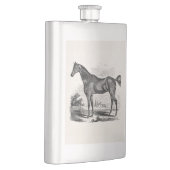 Vintage Thoroughbred Horse Equestrian Personalized Heupfles (Rechts)
