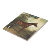 Vintage Thoroughbred Horse Tegeltje (Zijkant)