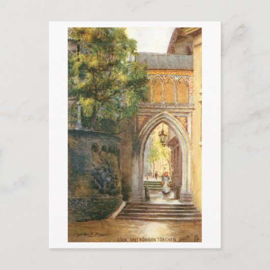 Vintage Three Kings Gate, Germany Briefkaart (Voorkant)