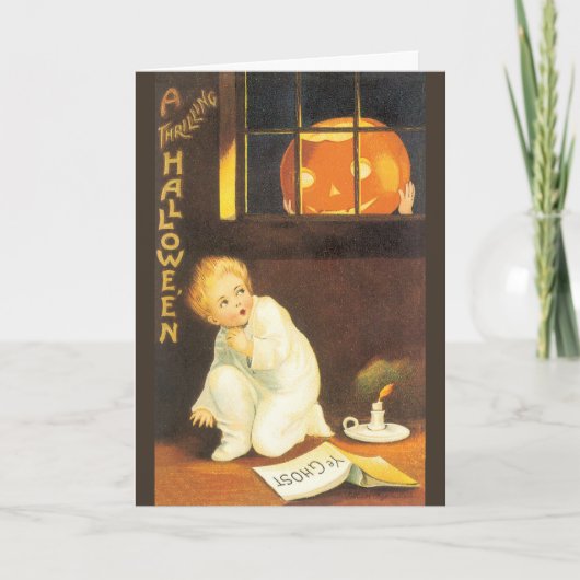 Vintage Thrilling Halloween door Ellen Clapsaddle Kaart (Voorkant)