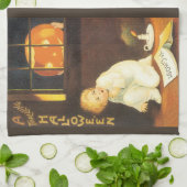 Vintage Thrilling Halloween door Ellen Clapsaddle Theedoek (Gevouwen)