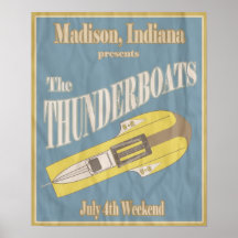 Vintage Thunderboot Regatta Poster