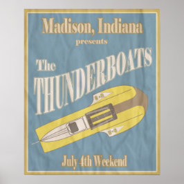 Vintage Thunderboot Regatta Poster