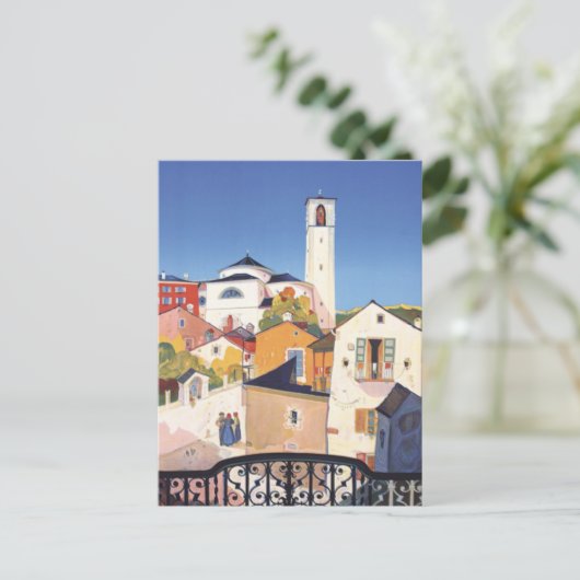 Vintage Ticino Tessin Canton Zwitserland Briefkaart (Staand voorkant)